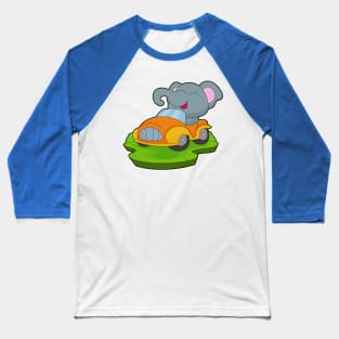 Elephant Car Baseball T-Shirt